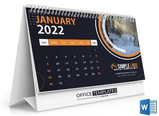 office monthly calendar template