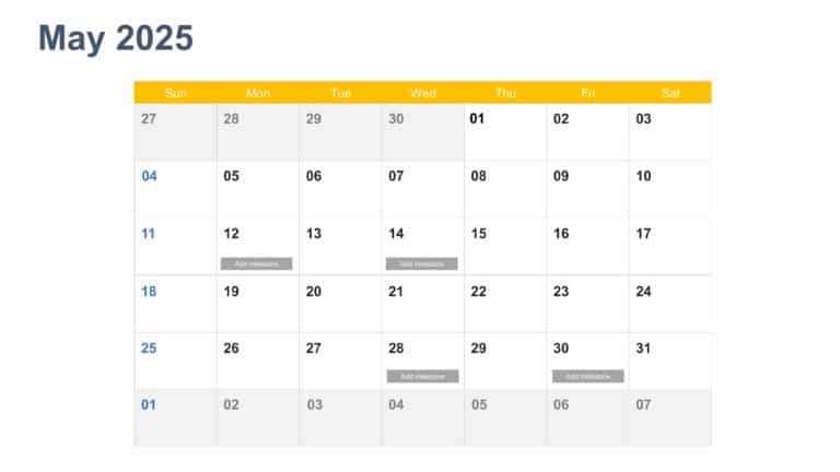 2026 calendar powerpoint template free