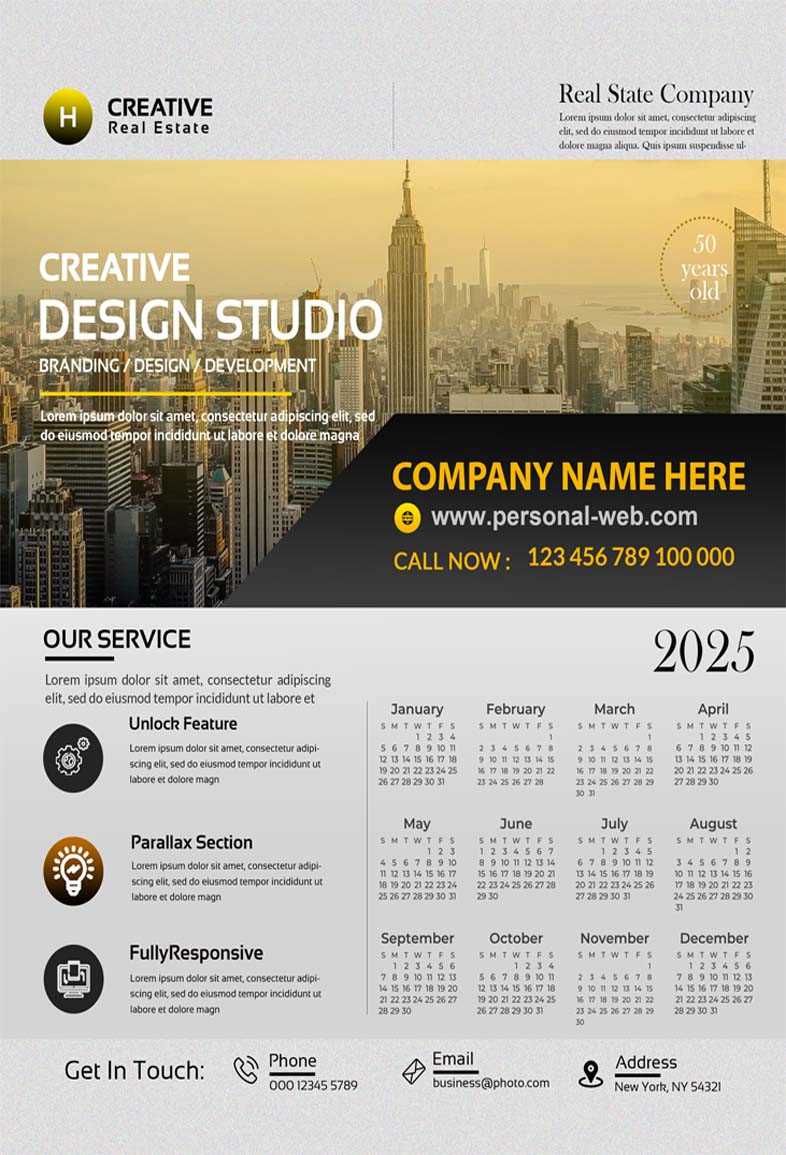 business calendar template 2026