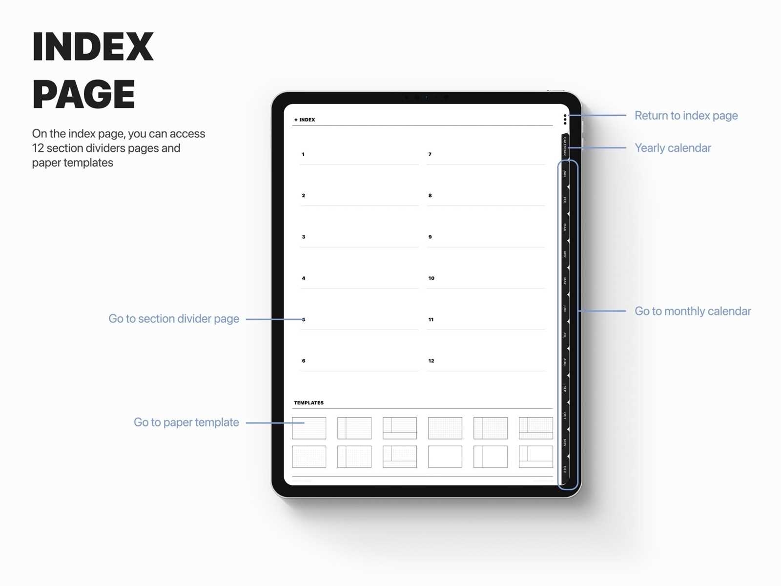 free notability calendar template