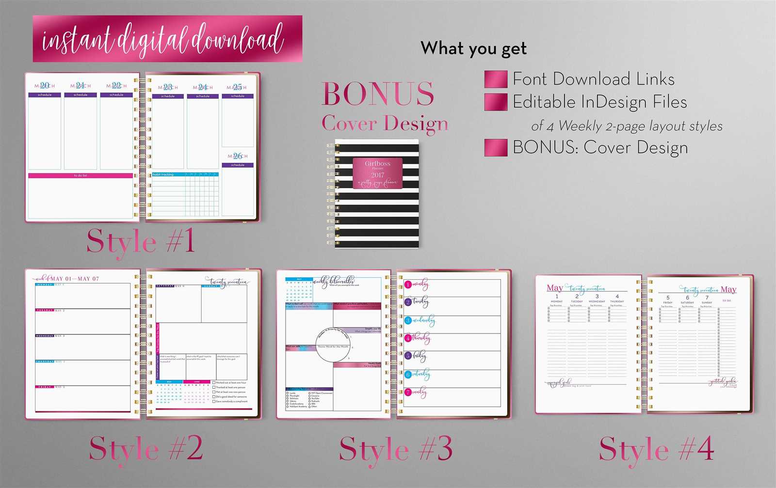 calendar template indesign