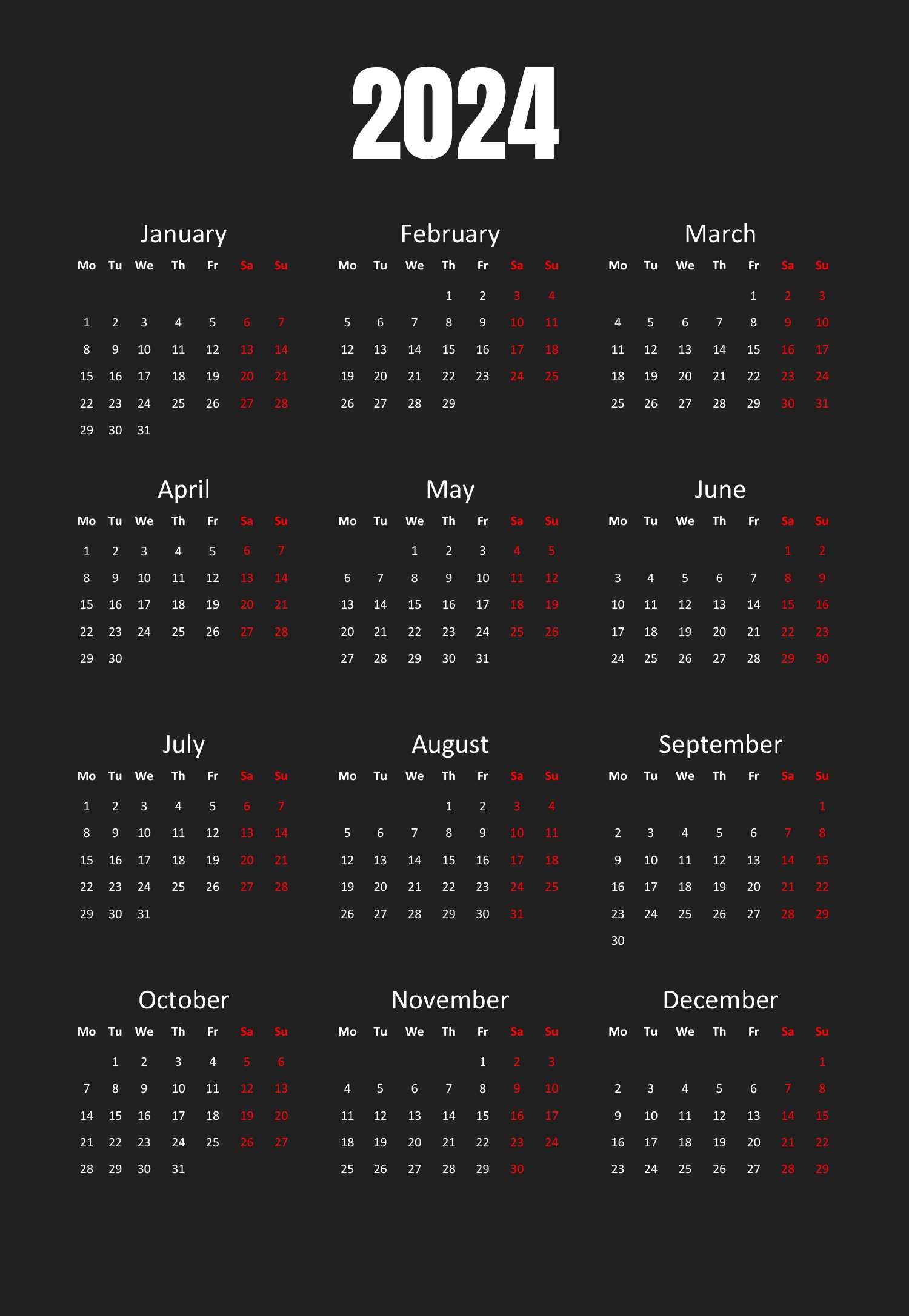 powerpoint yearly calendar template