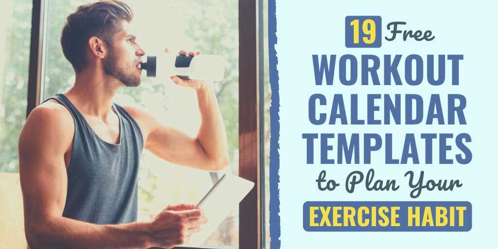 workout plan calendar template