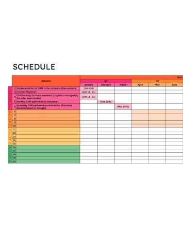 free project management calendar template