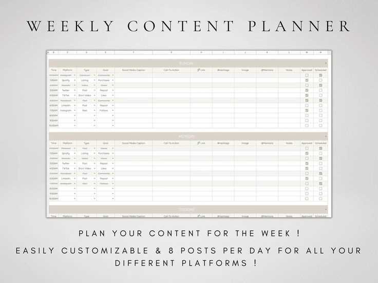 2025 content calendar template