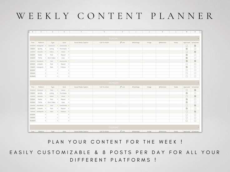 2026 content calendar template