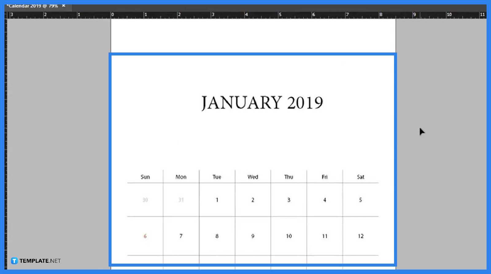 adobe indesign calendar template