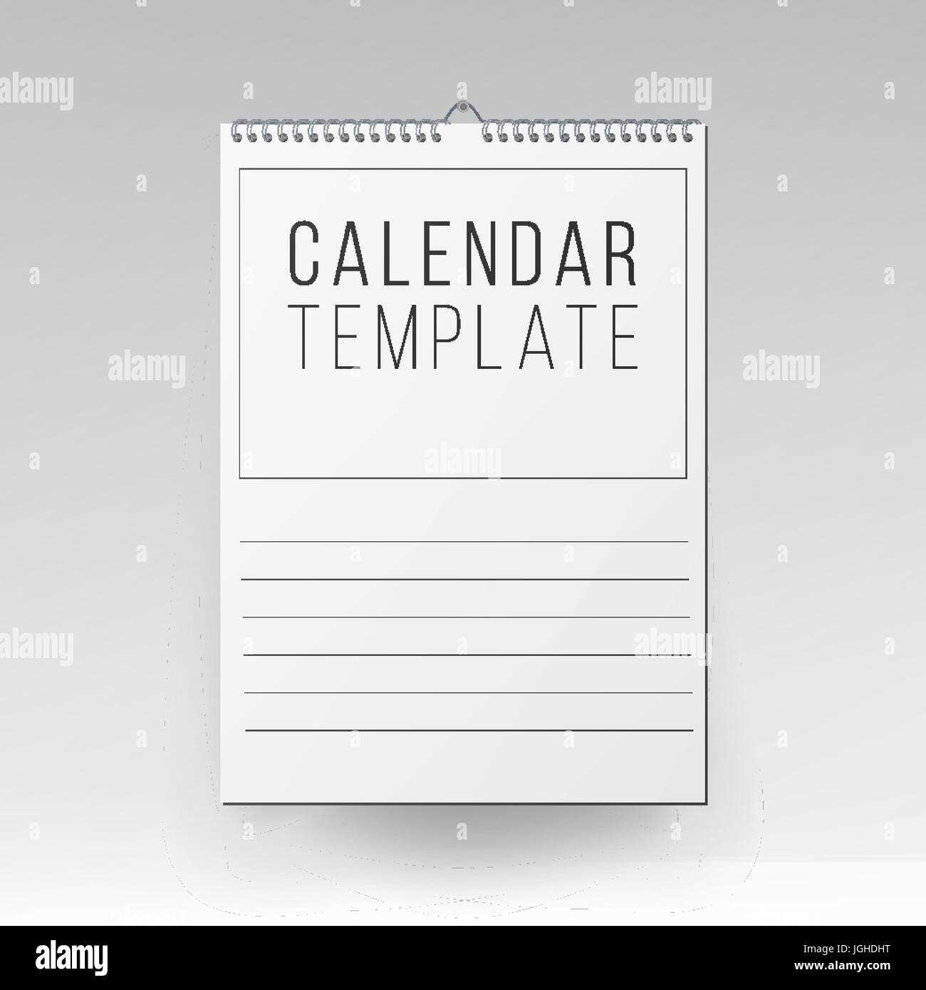 mock calendar template