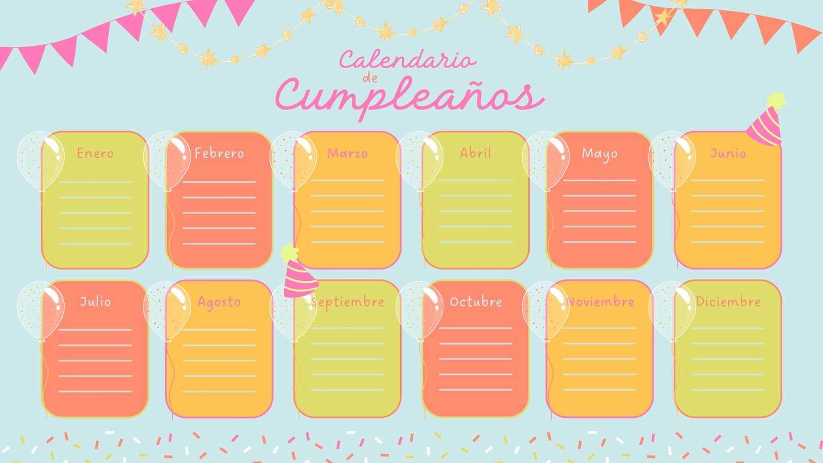 work anniversary calendar template