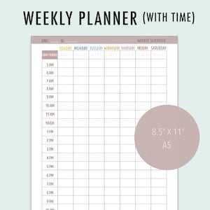 calendar with time slots template