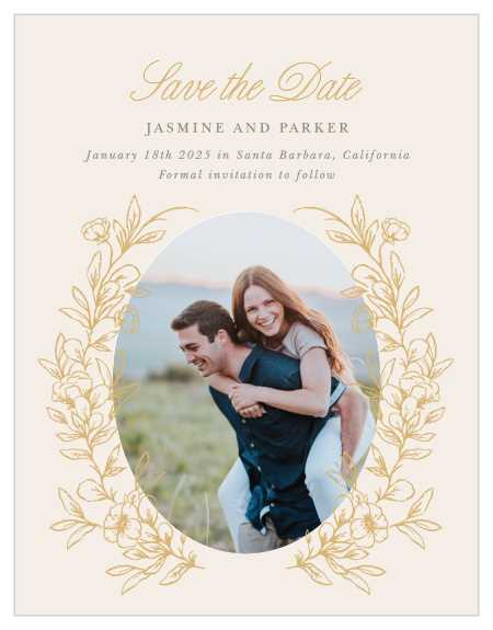 wedding save the date calendar template