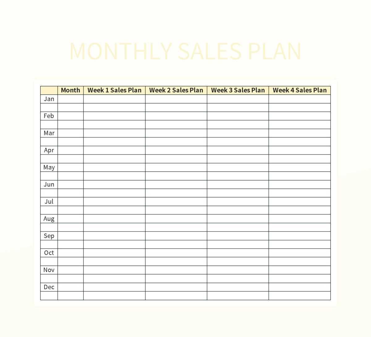 monthly production calendar template