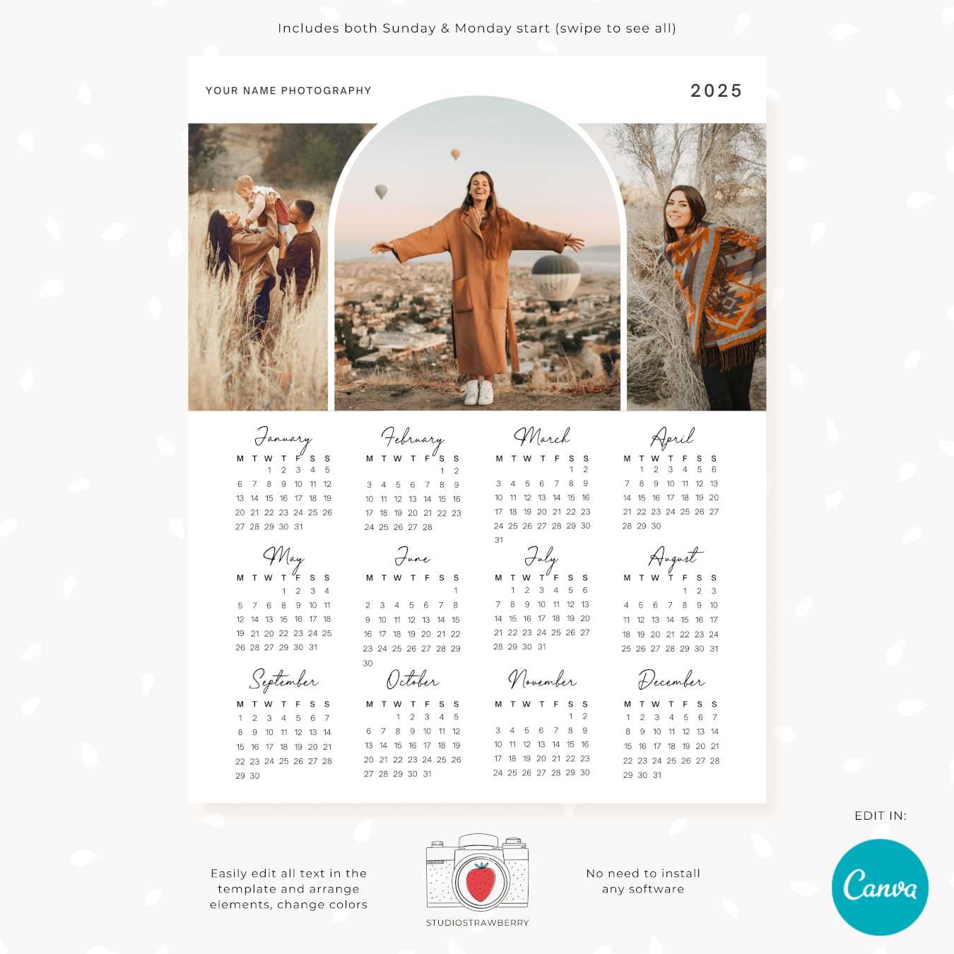 23 24 calendar template