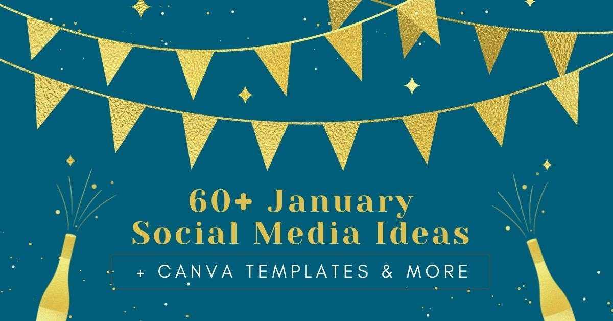 canva social media calendar template