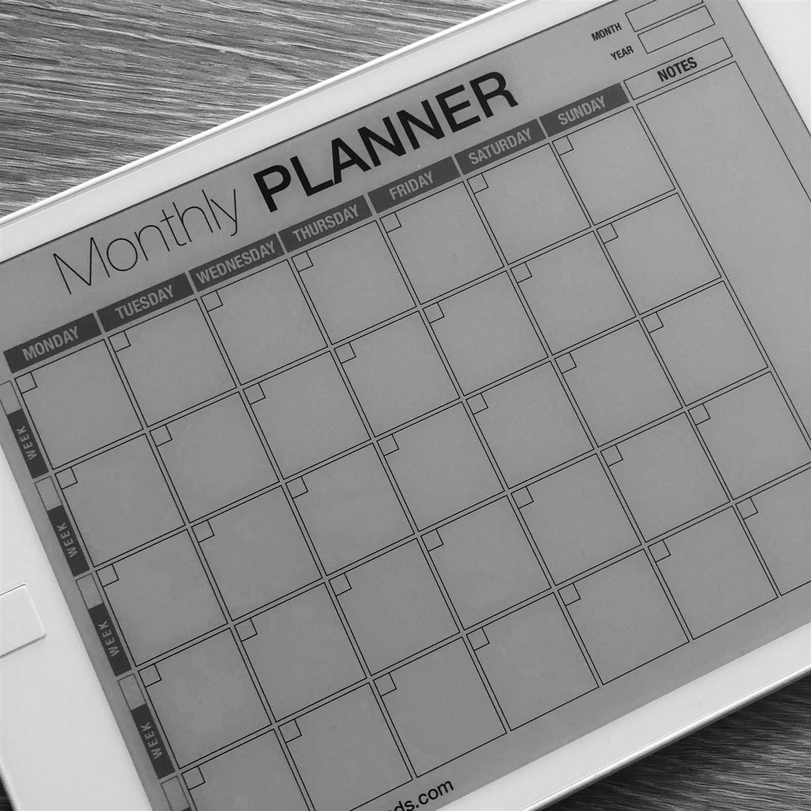 calendar planner template