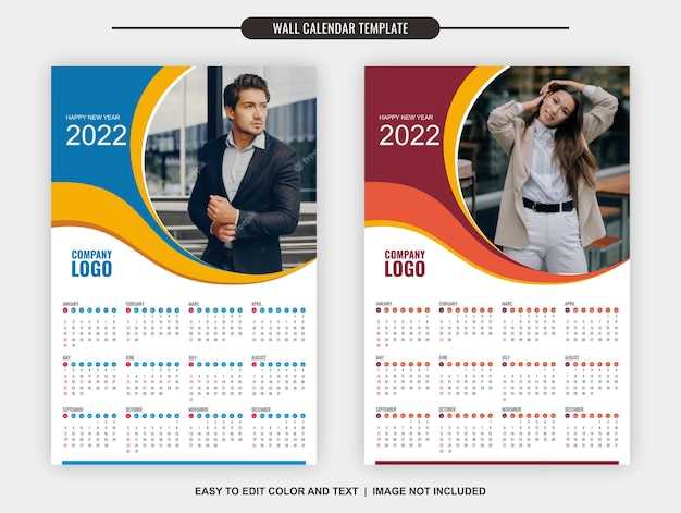easy to edit calendar template