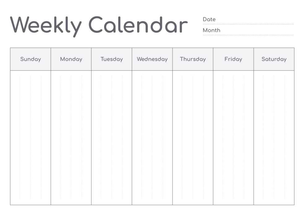 calendar doc template