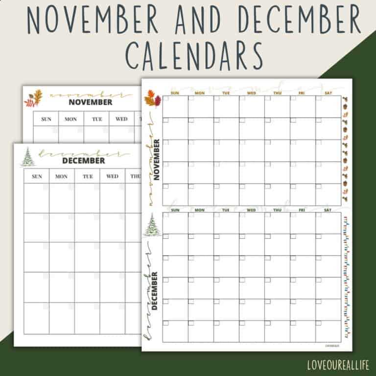 printable december calendar template