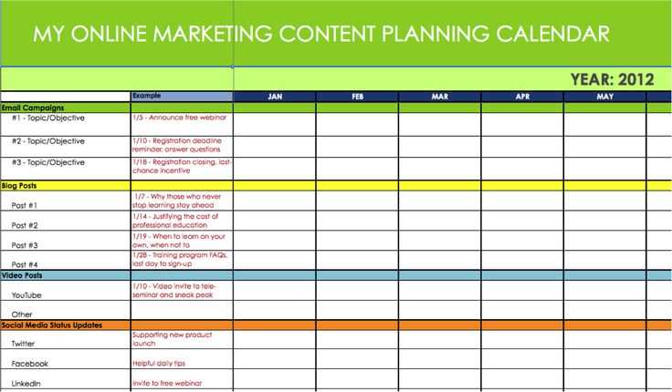 marketing editorial calendar template