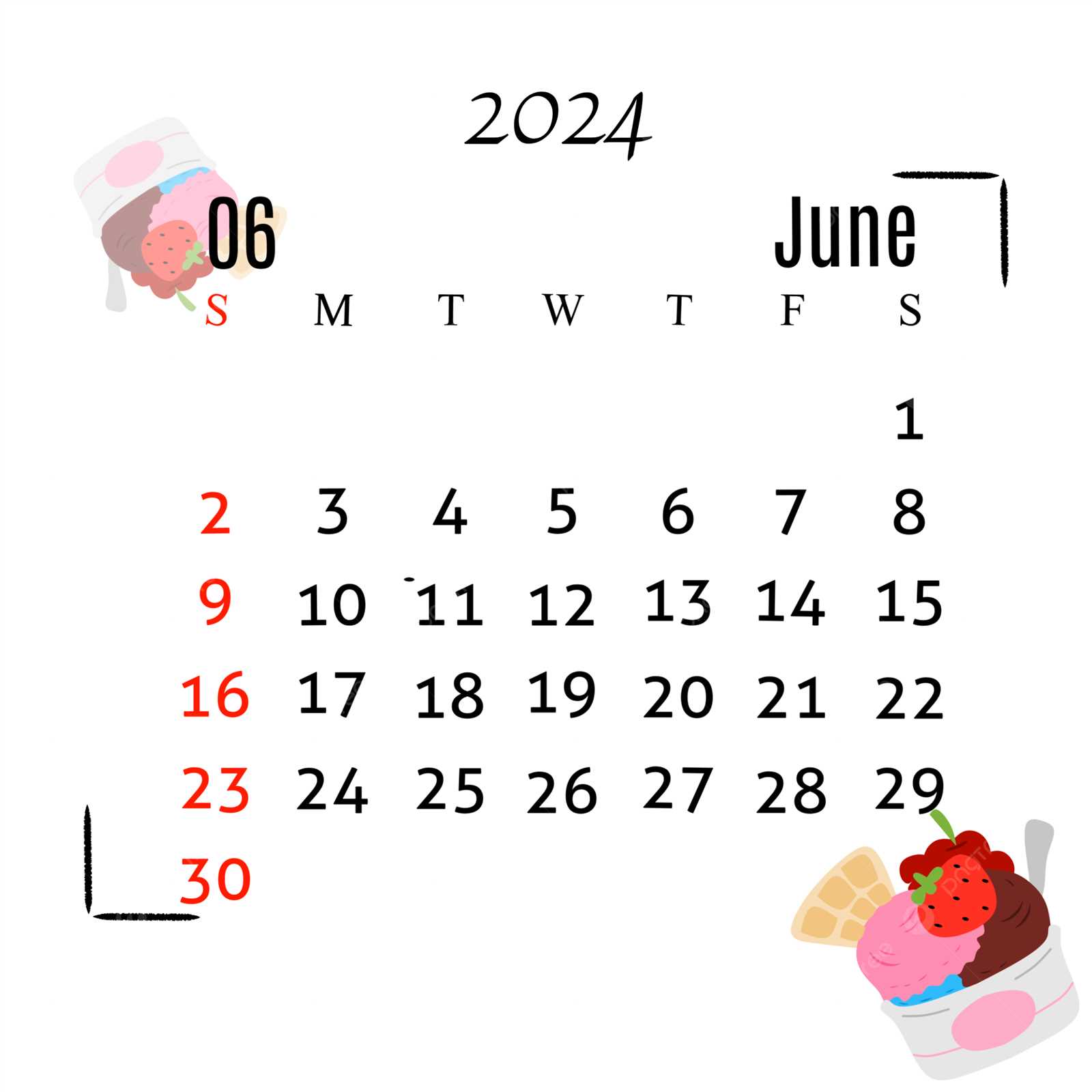 calendar june template