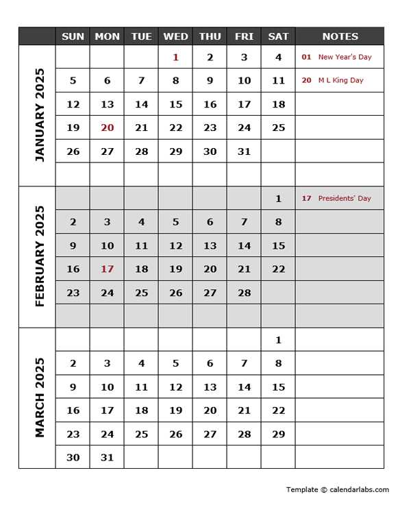 calendar of events template 2025