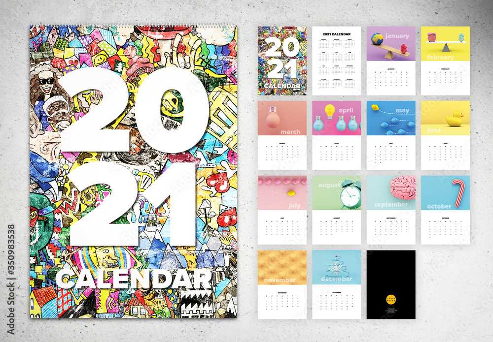 wall calendar template indesign