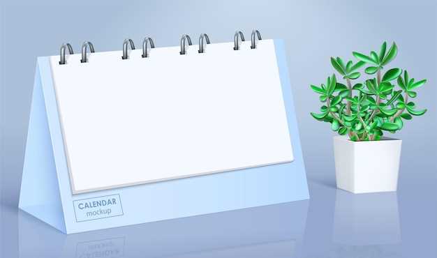 blank desk calendar template