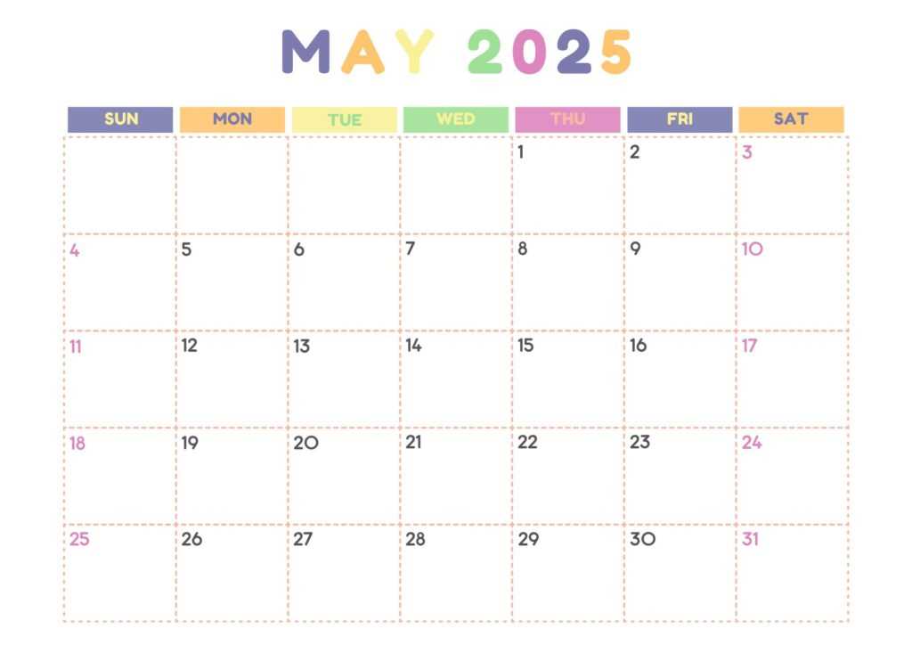 may 2026 calendar template