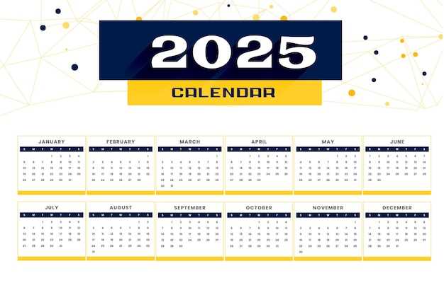 calendar 2025 template printable