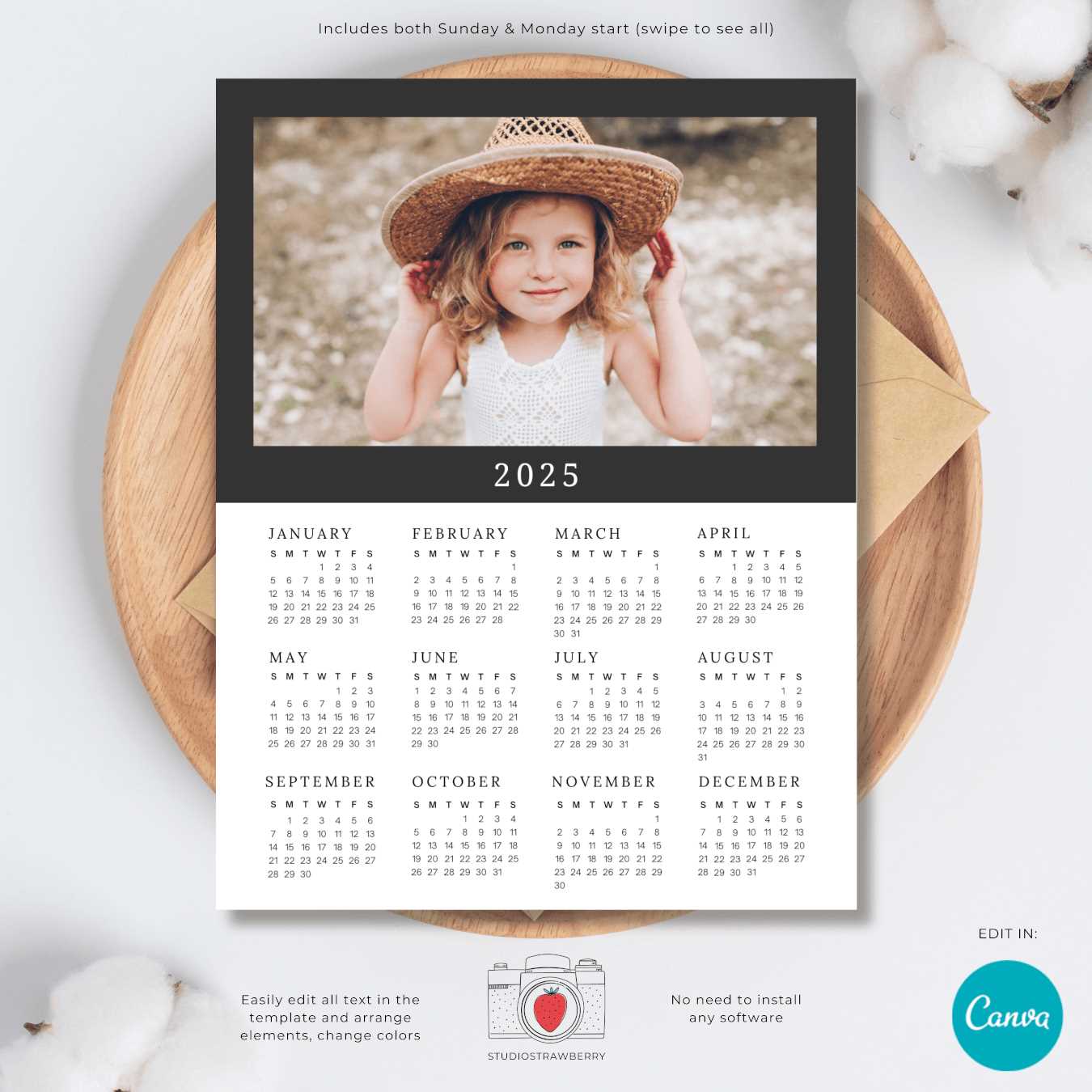 calendar template photoshop