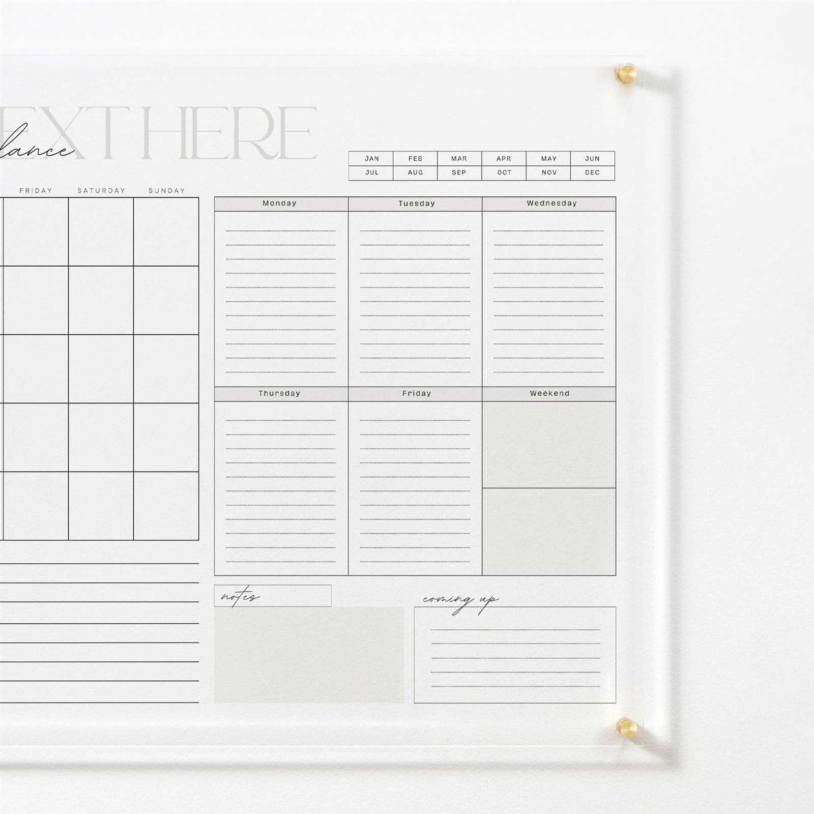 custom daily calendar template