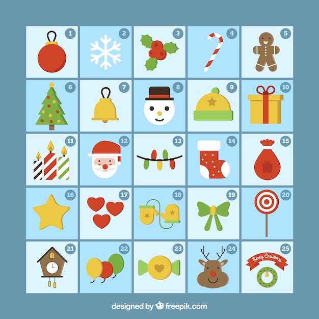 christmas calendar templates free