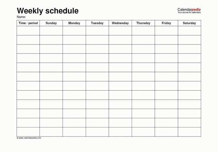 saturday to friday calendar template