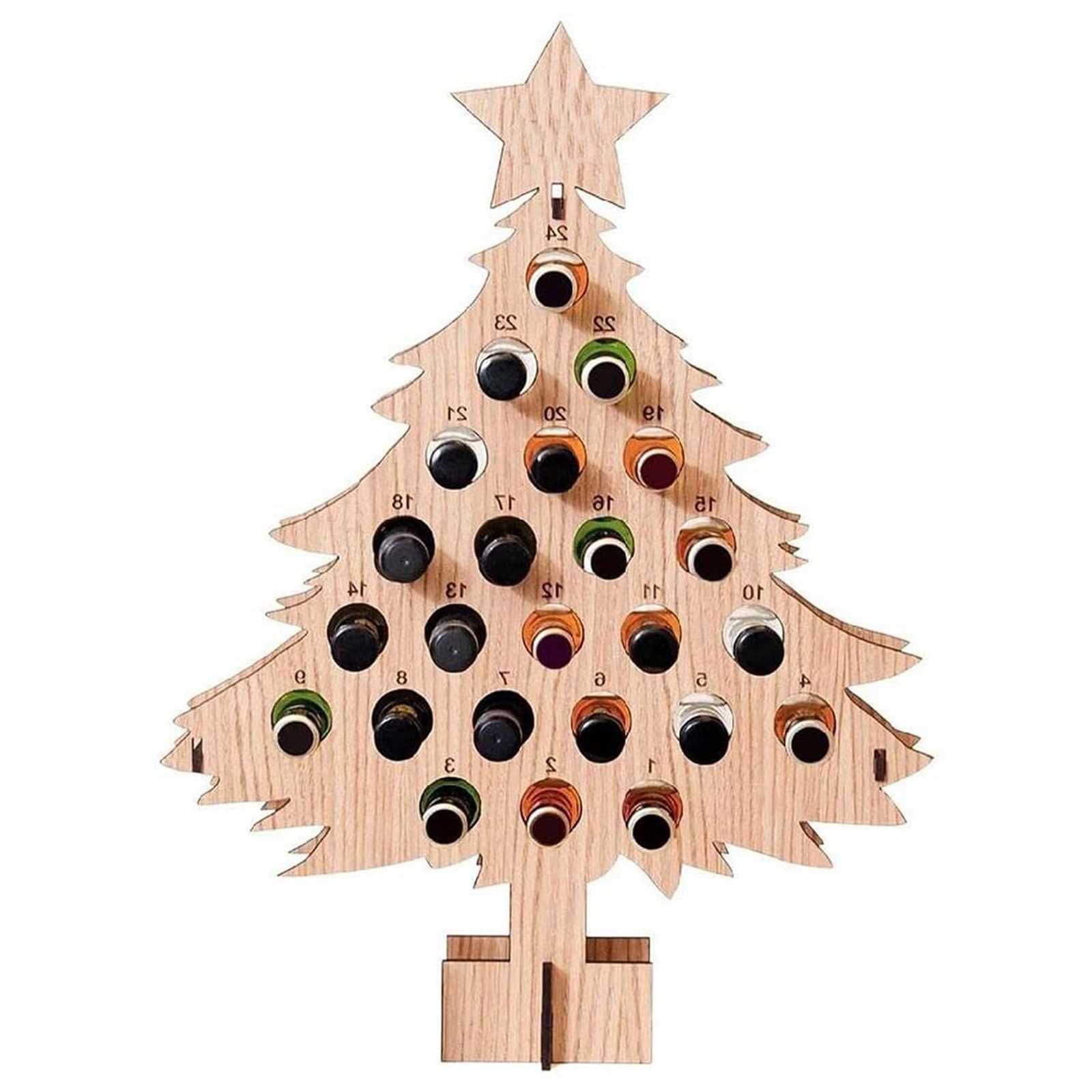 wooden wine advent calendar template