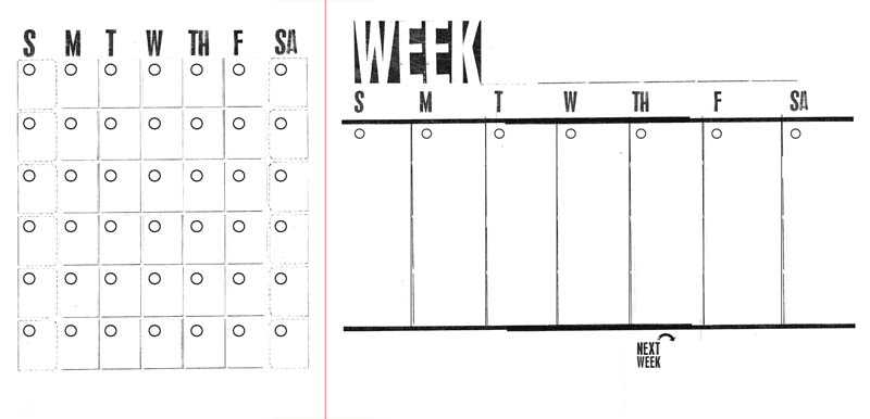 8x11 calendar template