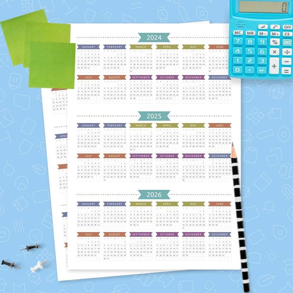 mini binder calendar template