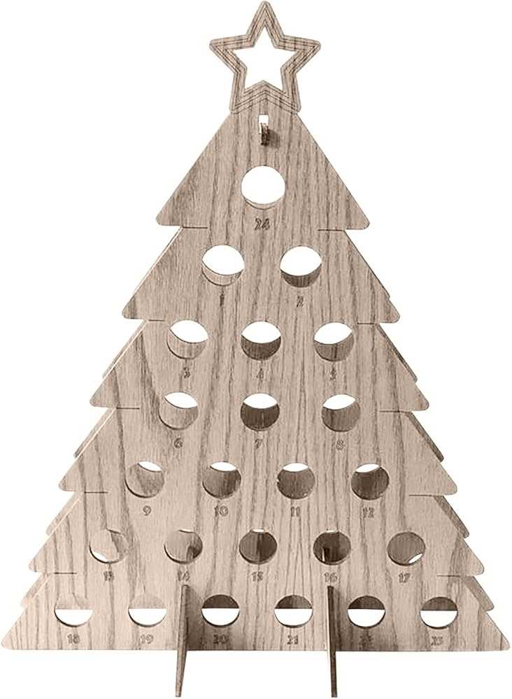 wooden wine advent calendar template