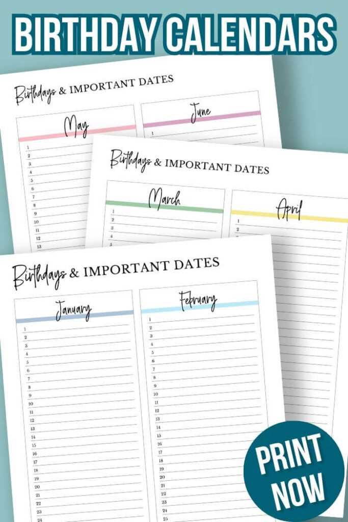 calendar template 2 months per page