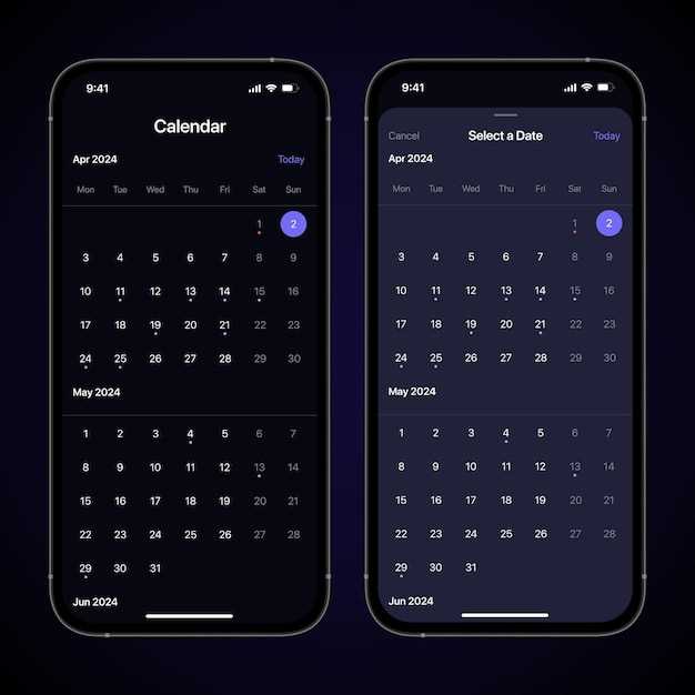 calendar app template