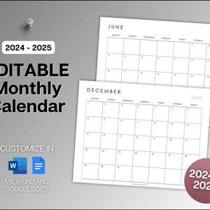 calendar docs template 2025