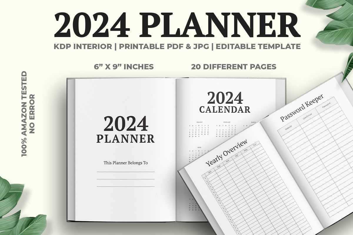 kdp calendar template