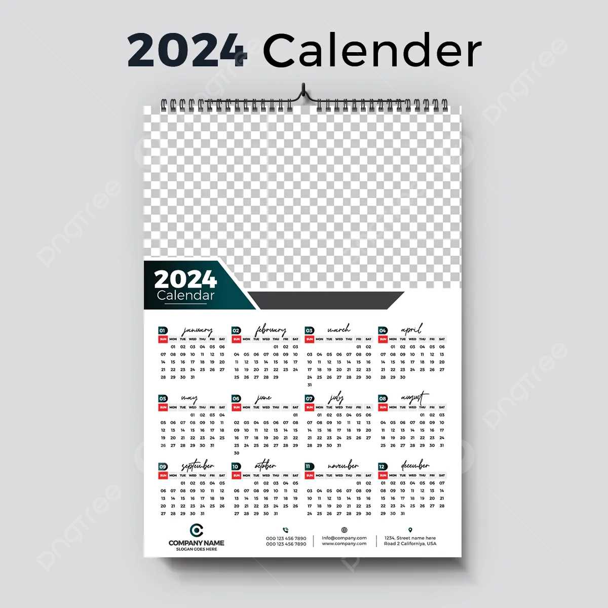 23 24 calendar template