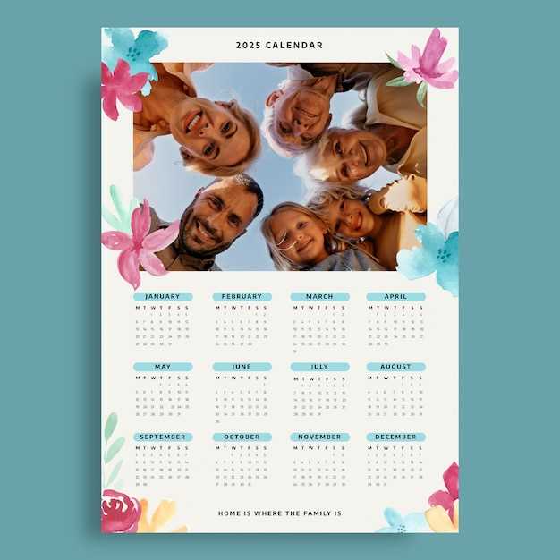 birthday calendar template 2025