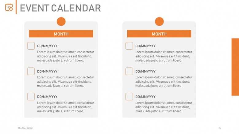 powerpoint quarterly calendar template