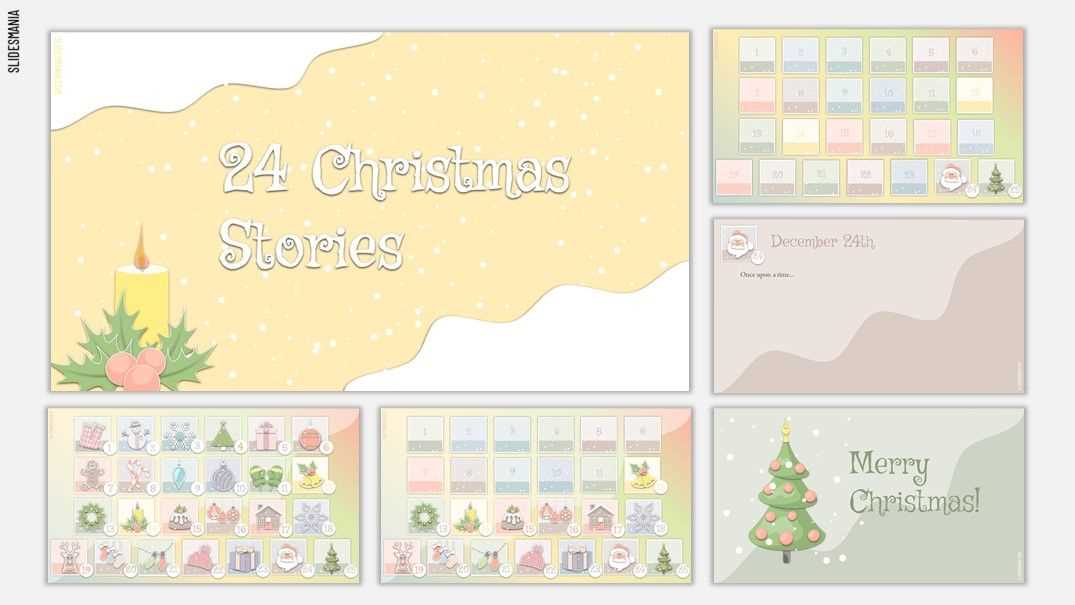 christmas advent calendar template