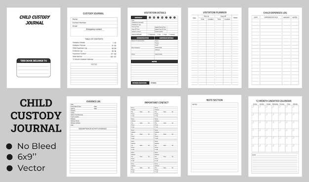 child custody calendar template