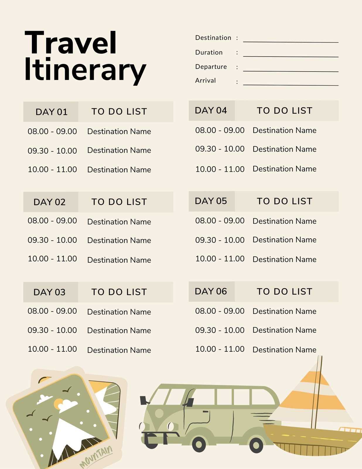 vacation schedule calendar template