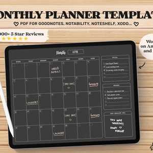 calendar ipad template