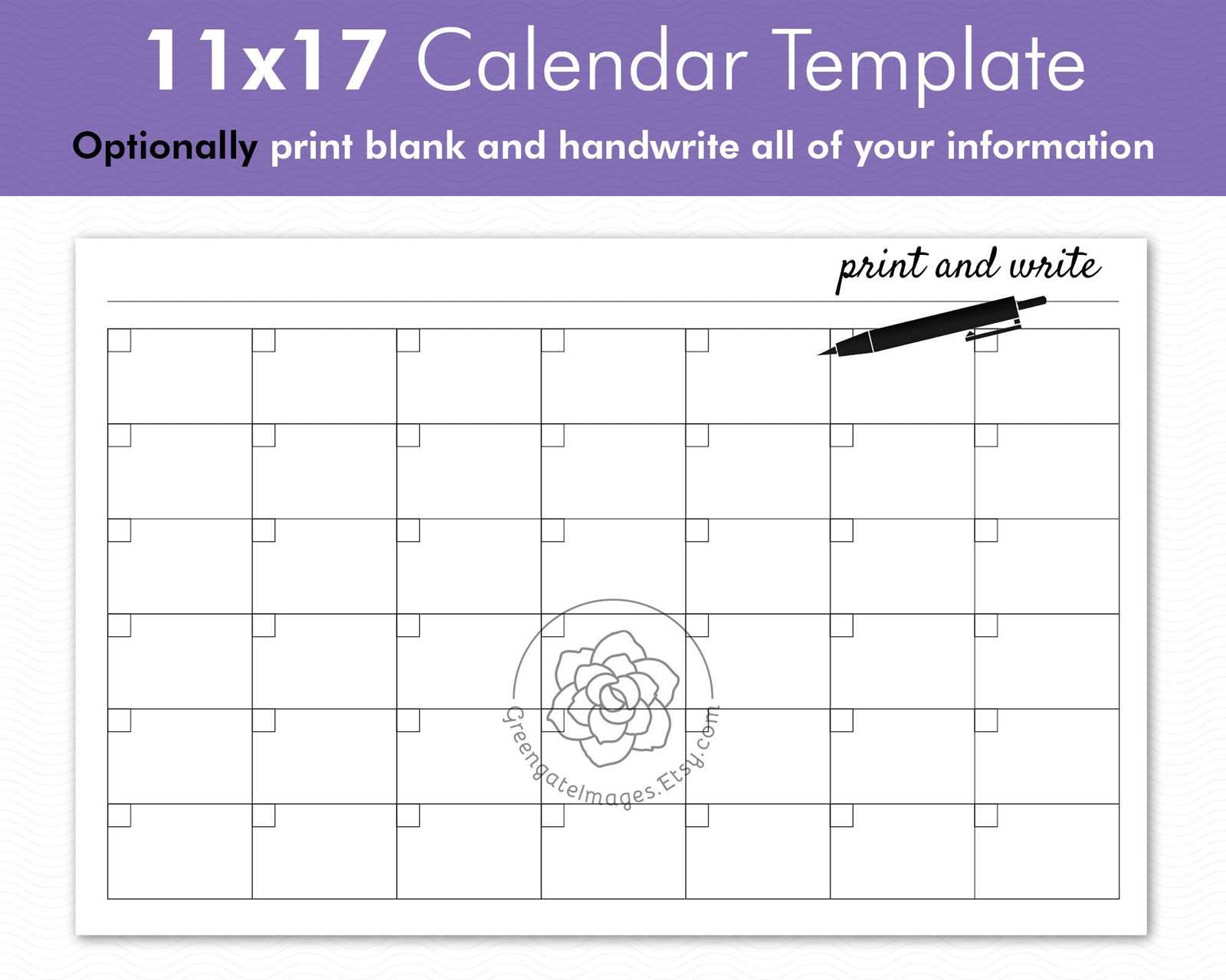 how to write on a calendar template