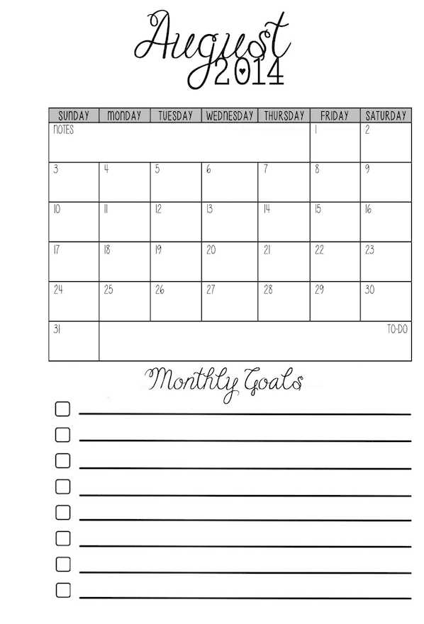 pocket size calendar template